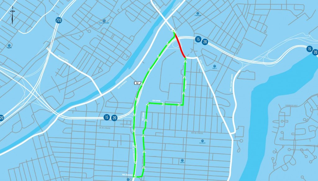 Detour Fermeture complete Atwater Sud