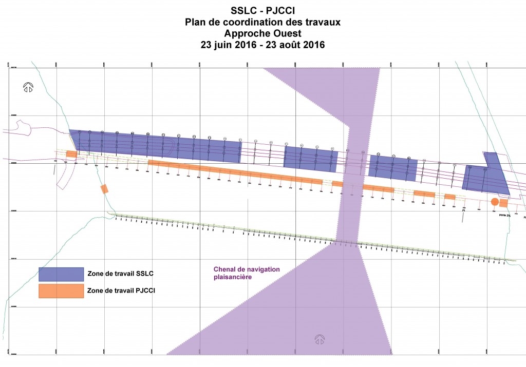 Chenal de navigation plaisanciere - PJCCI - SSLC - 23 juin au 23 aout 2016