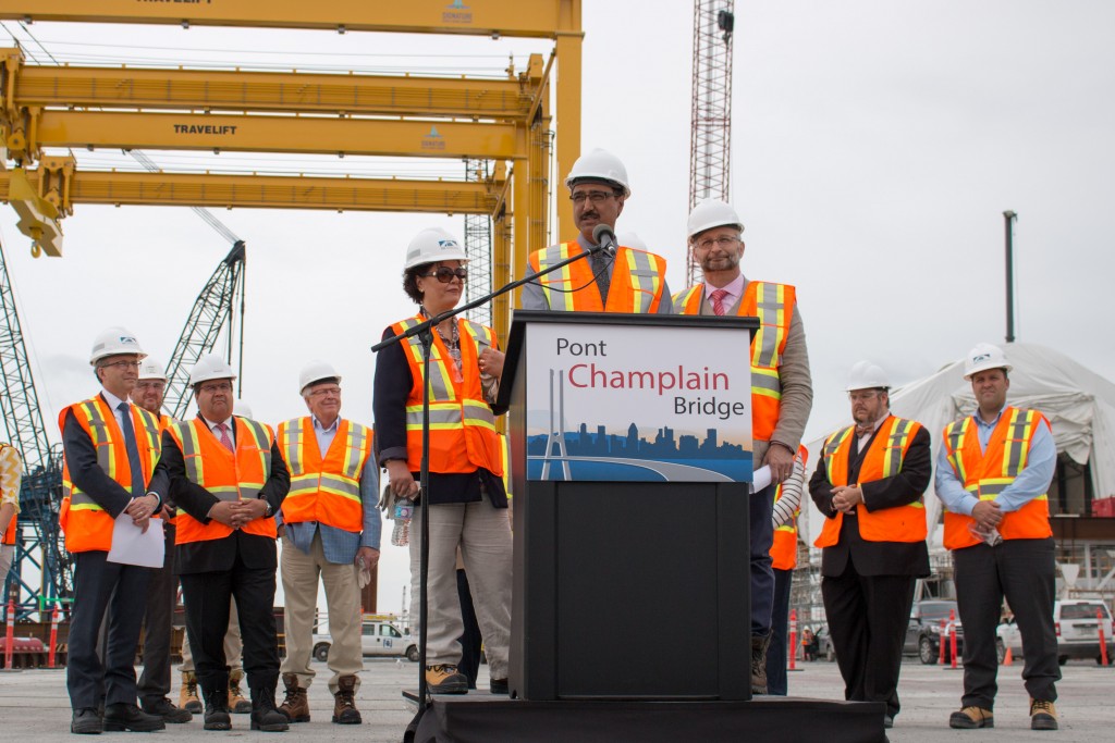 Visite 8juillet 2016 - Un an de chantier nouveau pont Champlain - Amarjeet Sohi